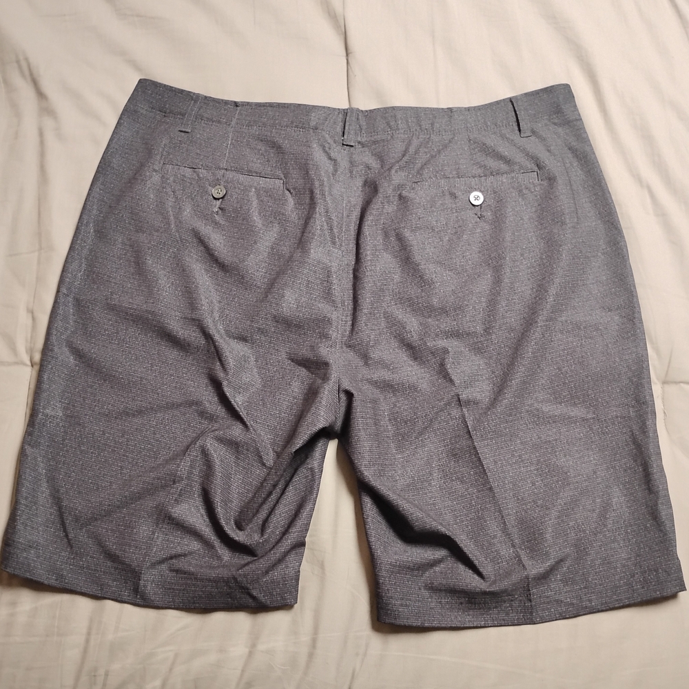 Pebble Beach Charcoal Flat Front Shorts